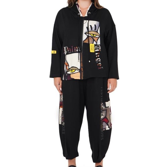 Darkwin Designer Black Cotton Pant Suit, Turkish Elegance for Perfect Fit L - Picture 1 of 5